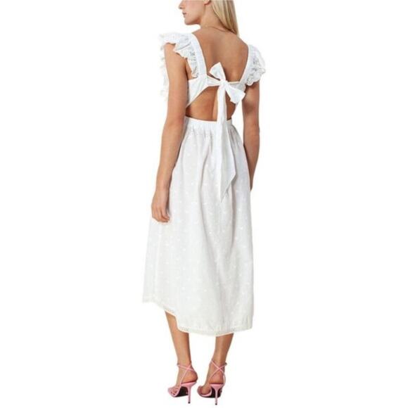 NWT Hale Bob Chevonne Solid Eyelet Dress Size Medium - Picture 2 of 6